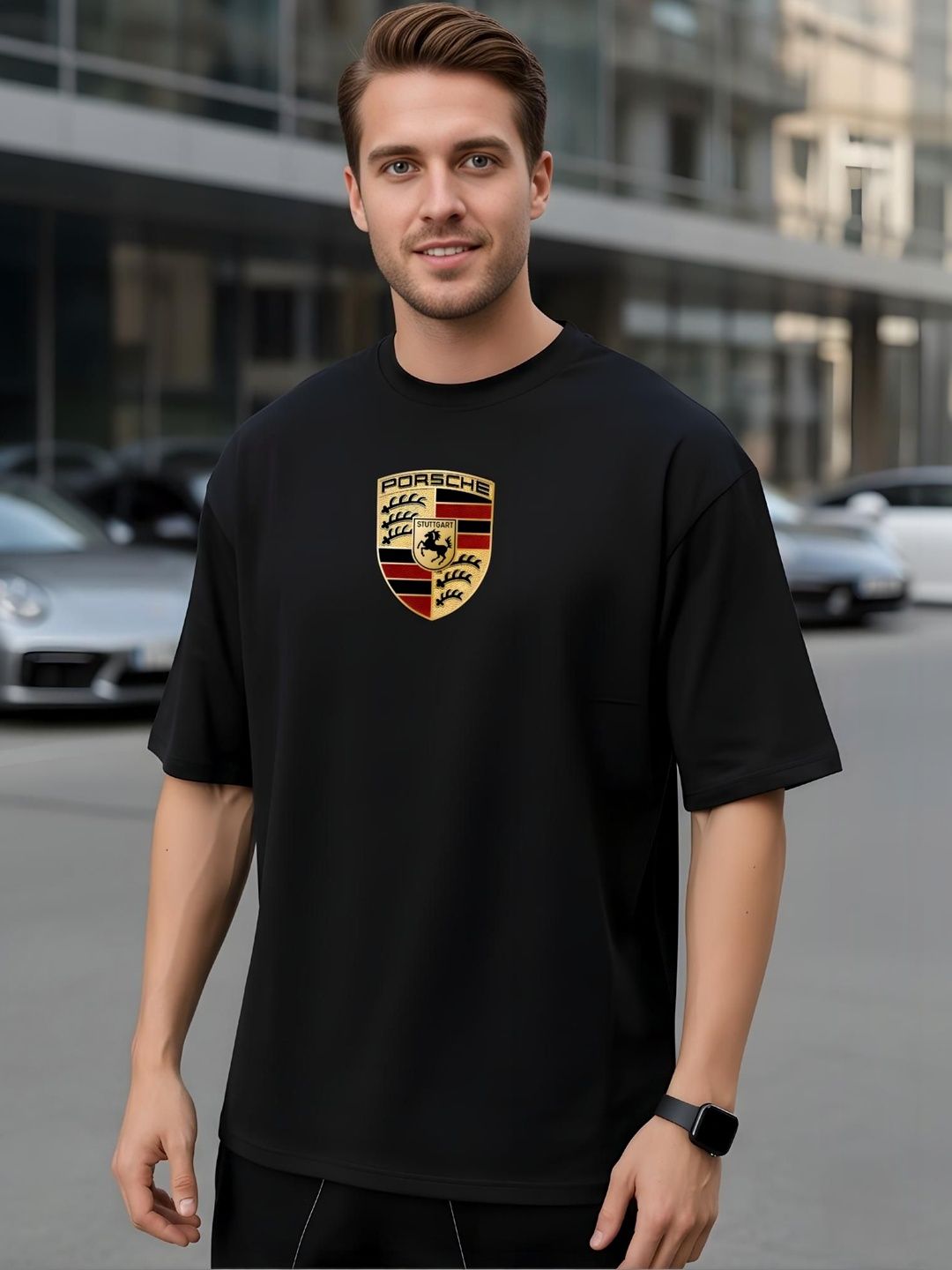 KAIDO Men Oversized Brand Logo T-shirt