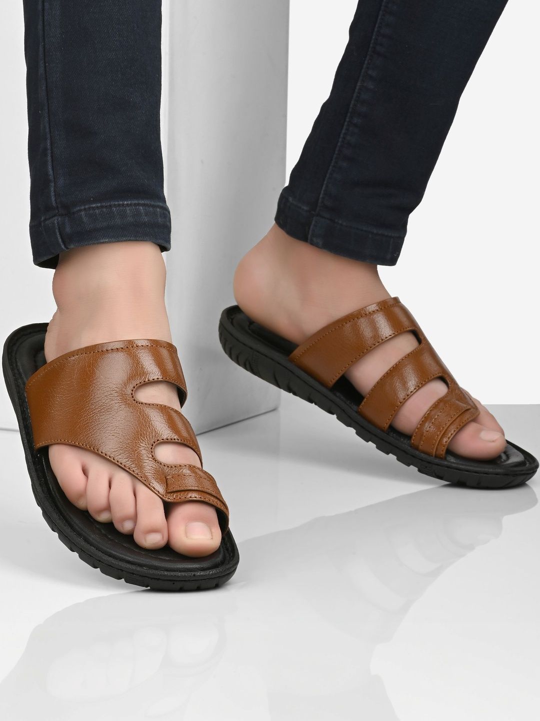 Burwood Men's Leather Slippers