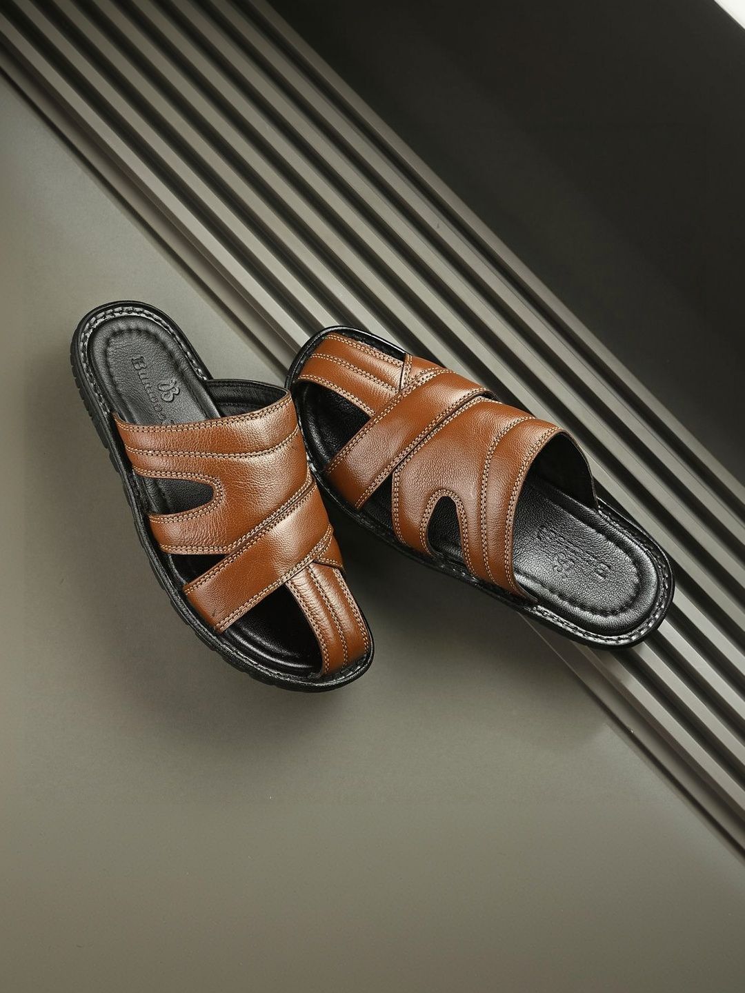 Burwood Men's Leather Slippers