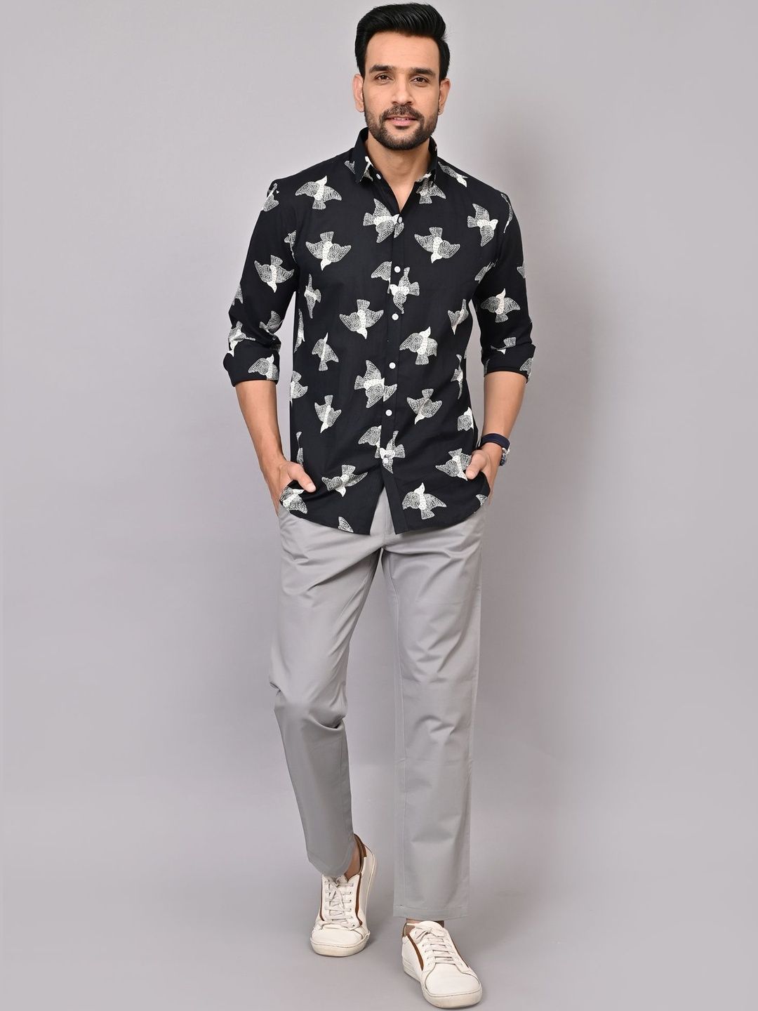 Aaheli Aaheli Men Comfort Printed Casual Shirt