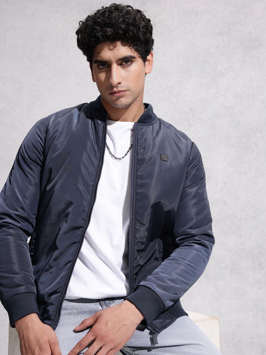 WROGN Mock Collar Padded Jacket