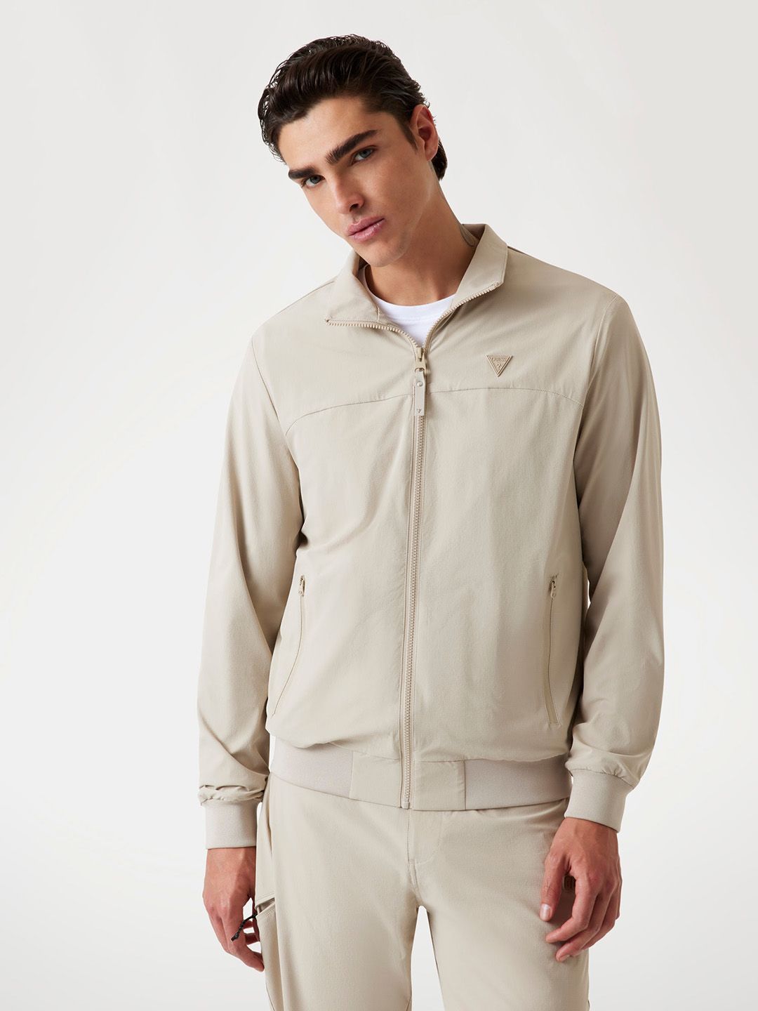 GUESS Mock Collar Bomber Jacket