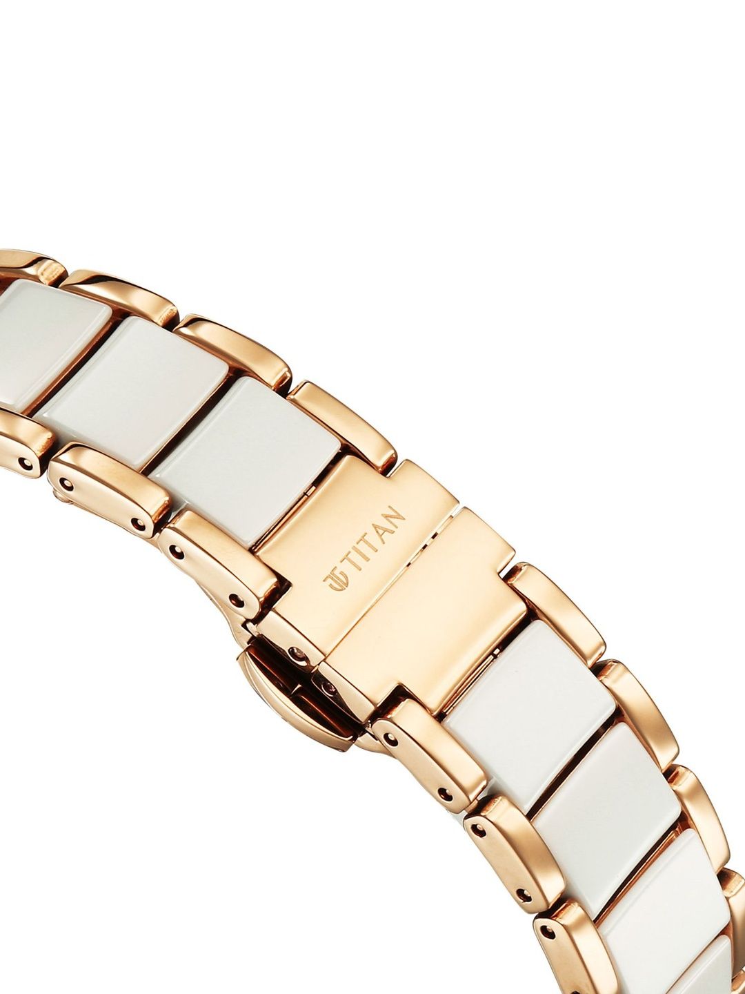 Edge Melange Ladies Quartz Analog Rose Gold Dial Watch For - 2777KD03