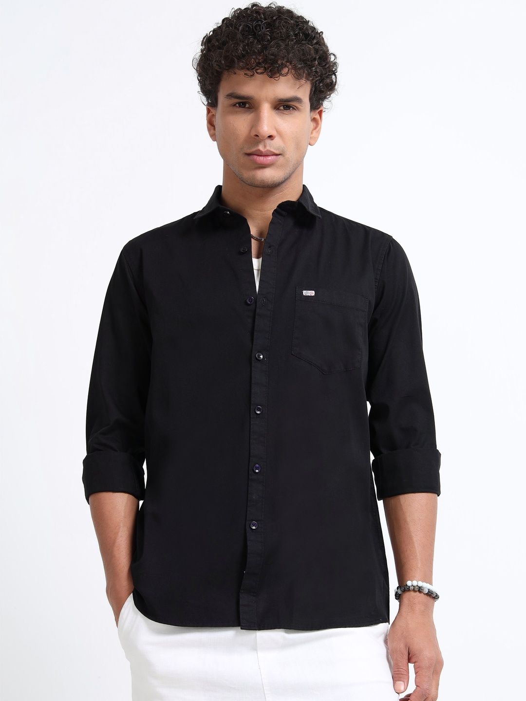 U.S. PITCHERS Men Regular Fit Casual Shirt