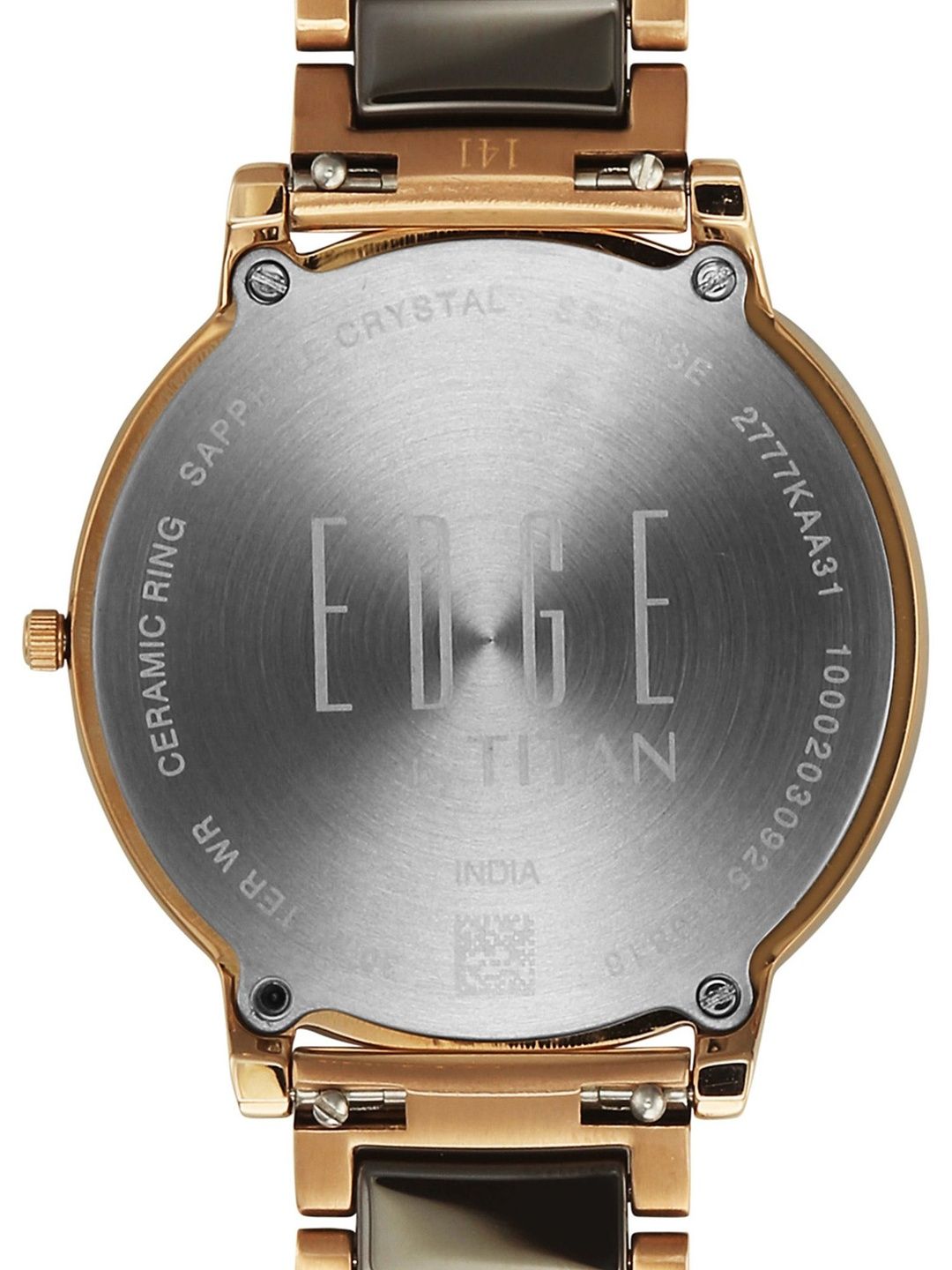 Edge Melange Ladies Quartz Analog Brown Dial Watch For - 2777KD01
