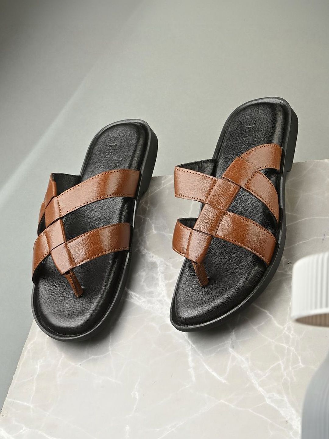 Burwood Men's Leather Slippers