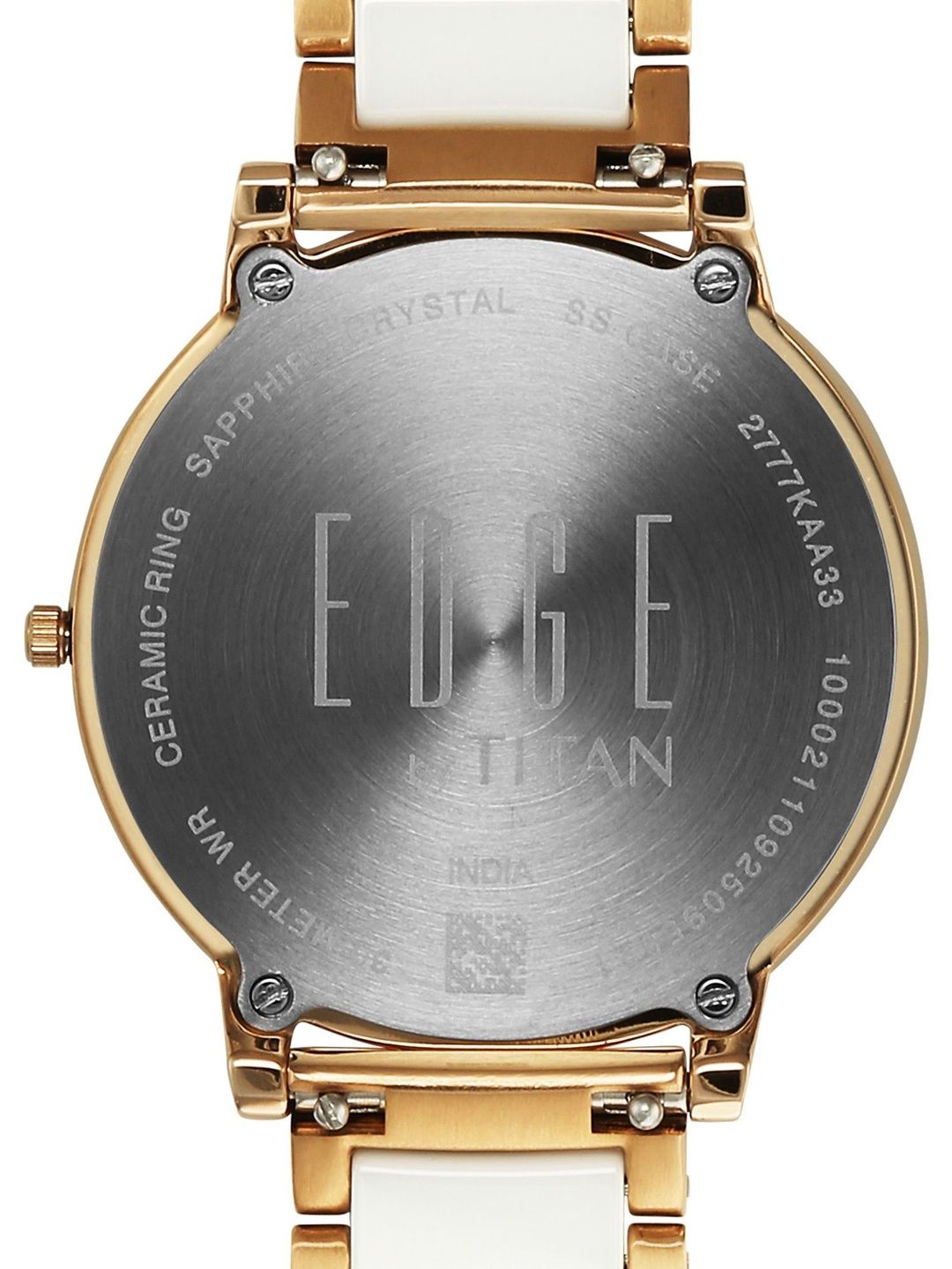 Edge Melange Ladies Quartz Analog Rose Gold Dial Watch For - 2777KD03