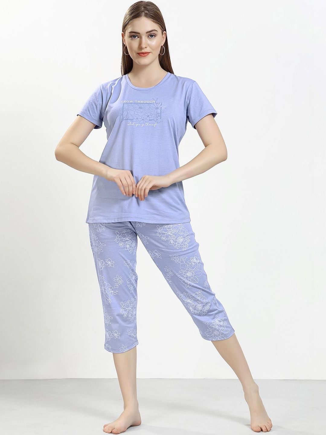 QUIRA Women Printed Night suit