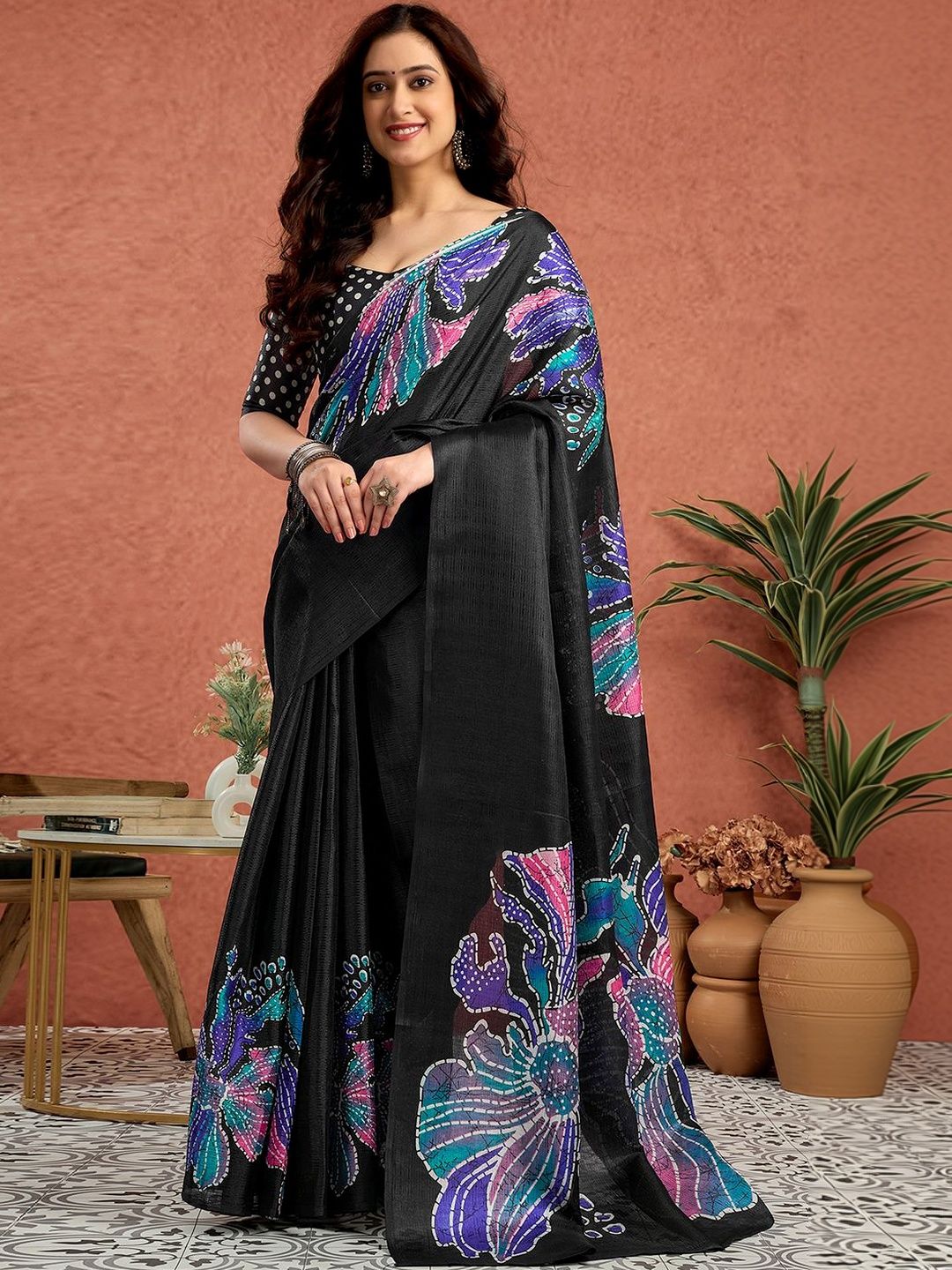 SANISA Floral Saree