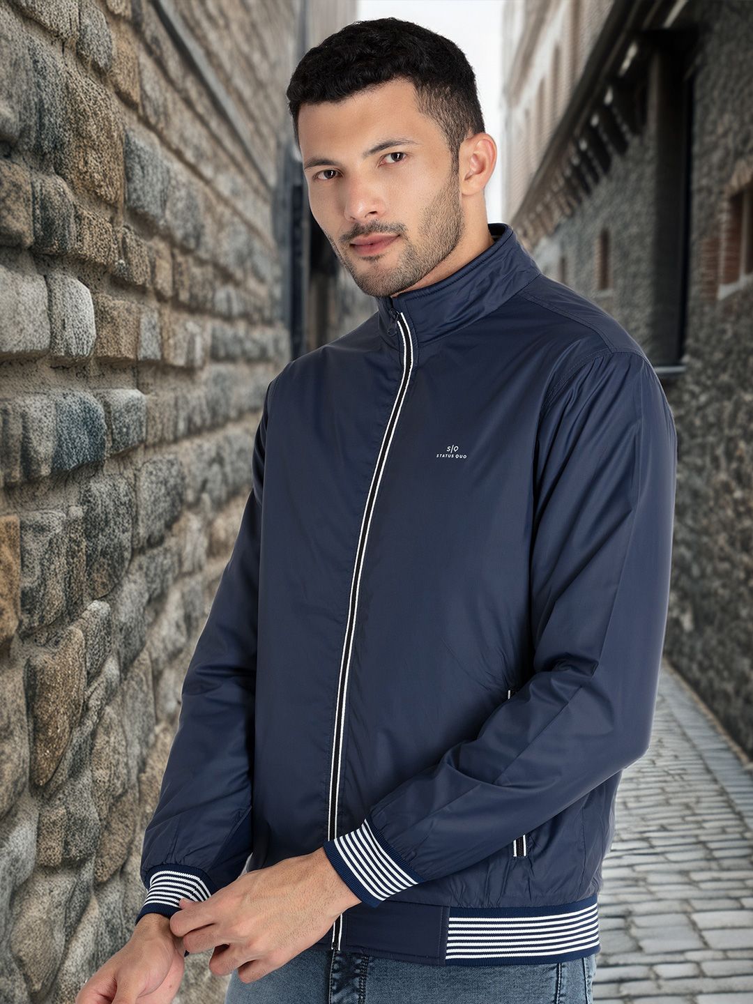 Status Quo Men Lightweight Bomber Jacket