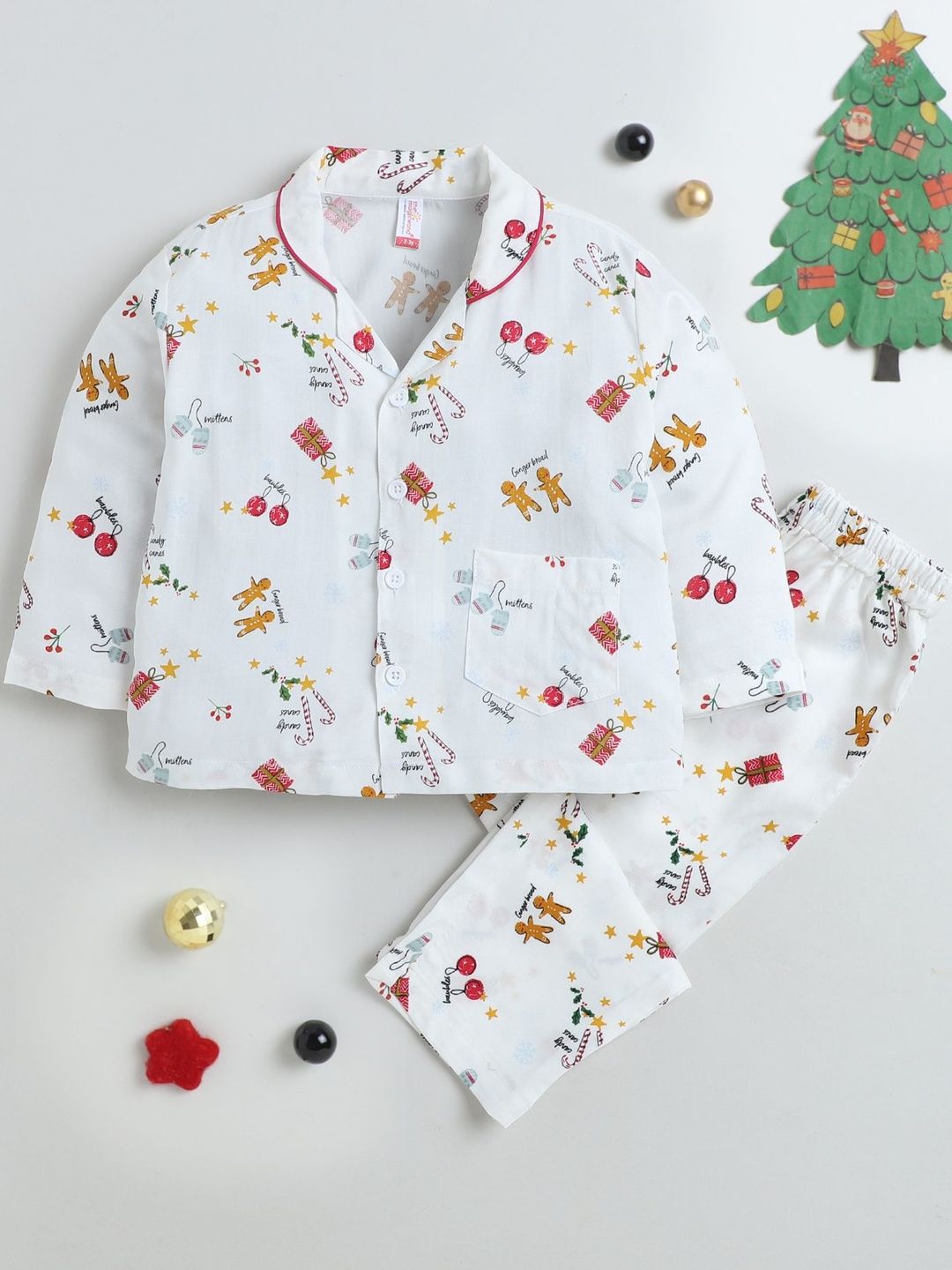 The Magic Wand Unisex Kids Printed Night suit