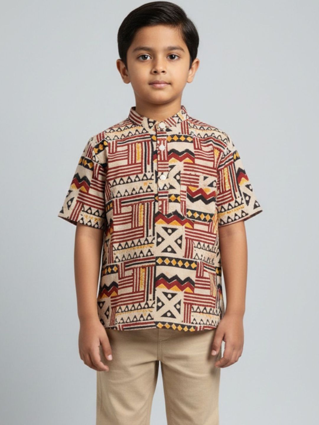 Biglilpeople Boys Printed Casual Shirt