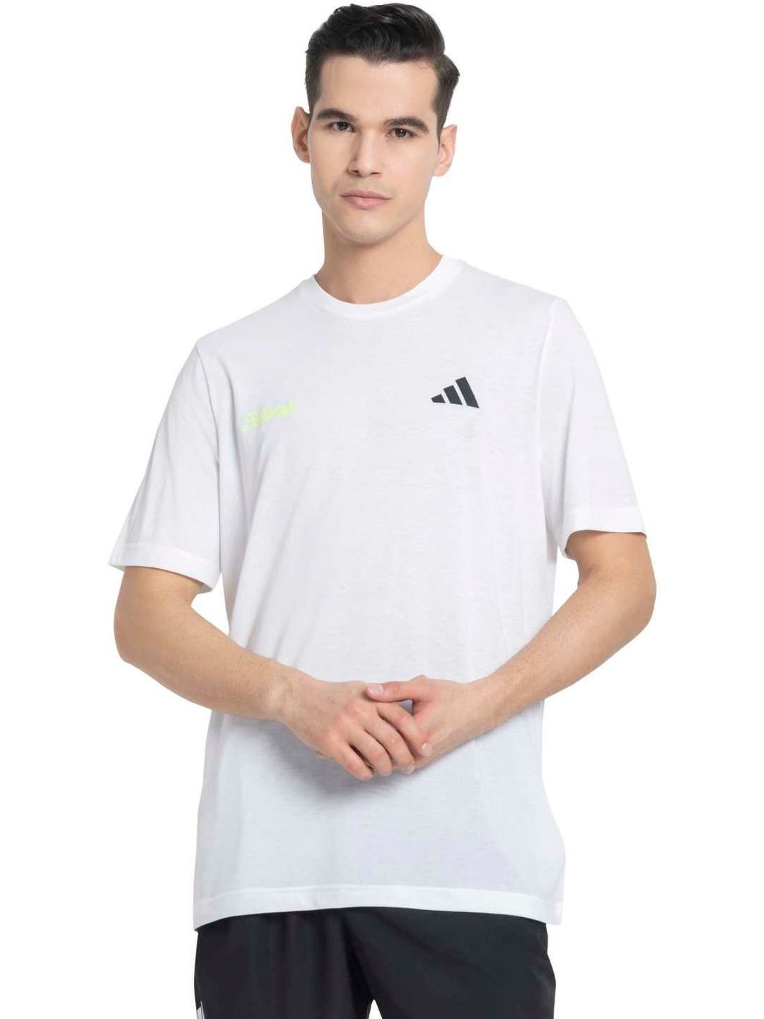 ADIDAS TNS US G T Brand Logo Printed Pure Cotton Round Neck T-shirt