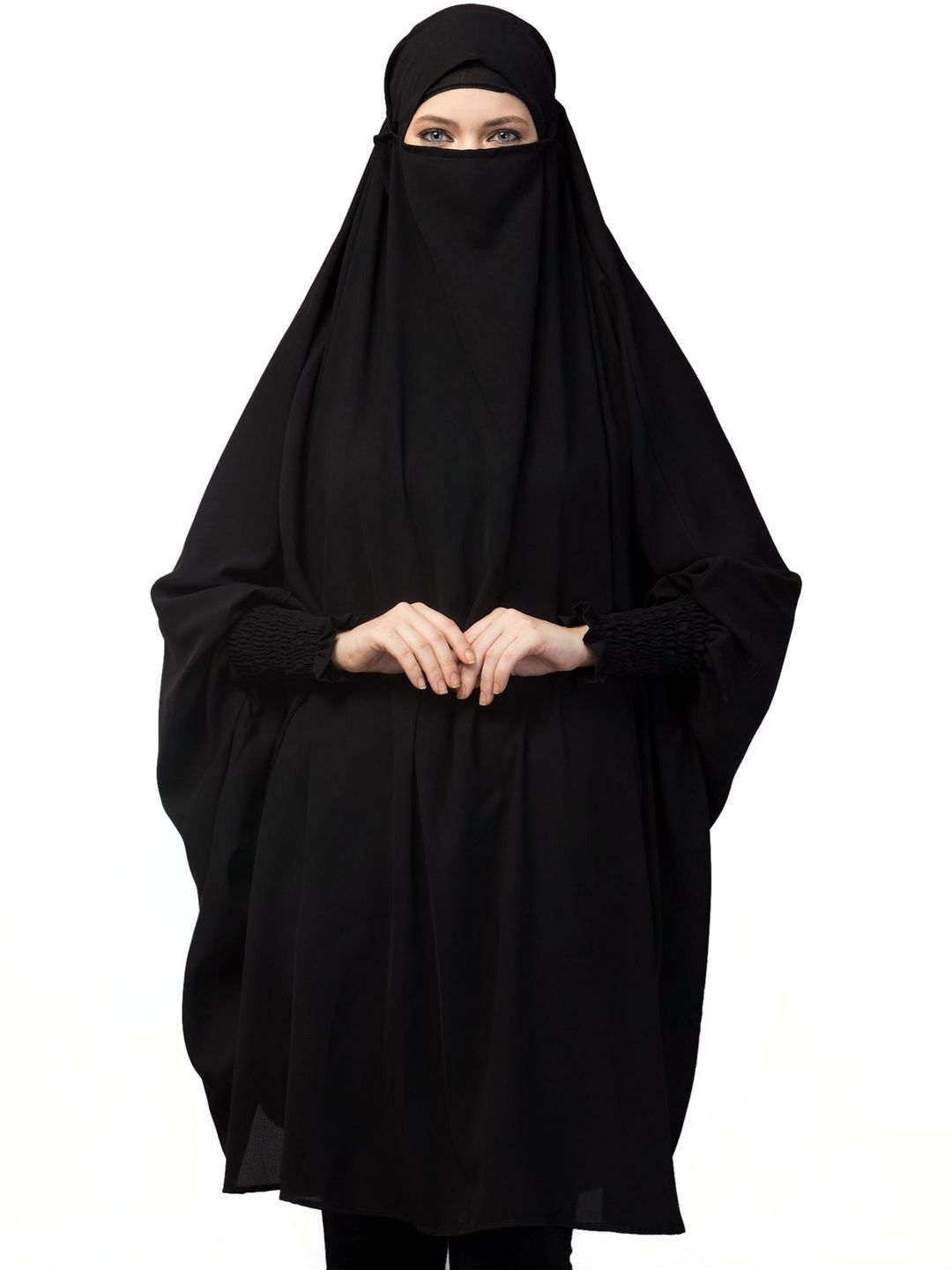 NAZNEEN Long Sleeves Naqab Khimer Burqas
