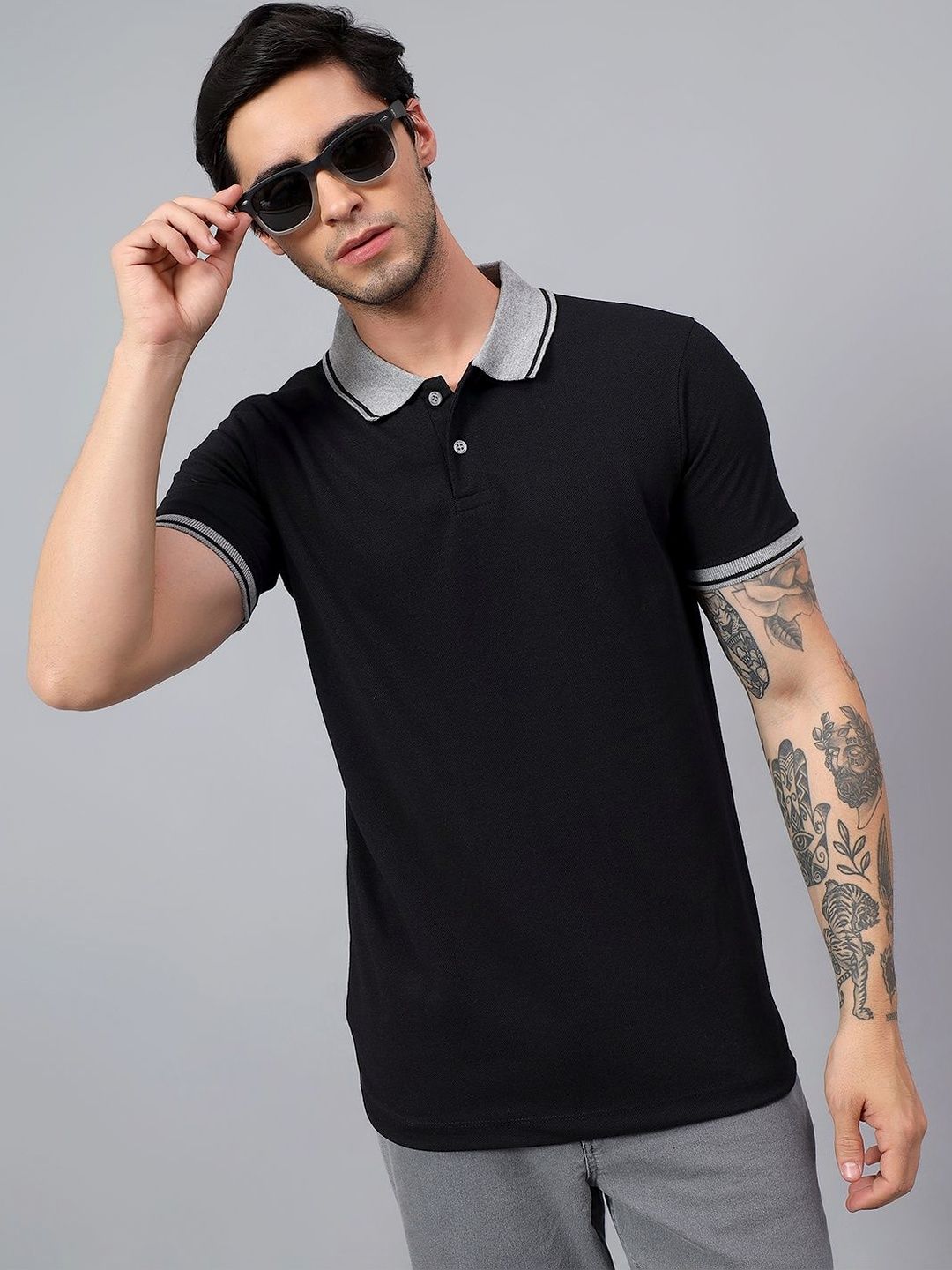 The Roadster Lifestyle Co Polo Collar T-Shirt