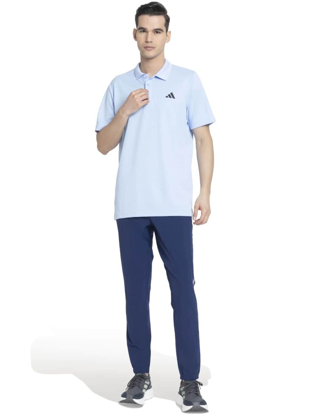 ADIDAS Brand Logo Printed Polo Collar Neck Training T-Shirt