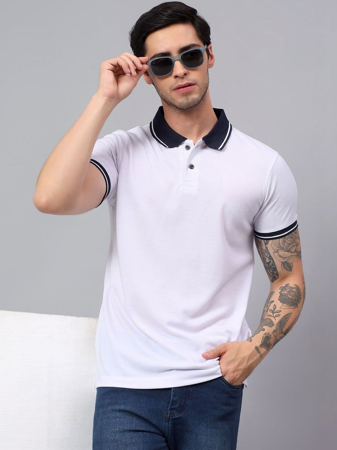 The Roadster Lifestyle Co Polo Collar T-Shirt