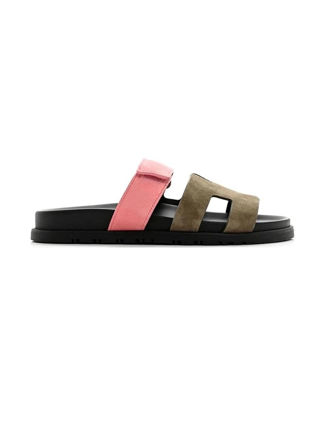 ITALIAN SHOES COMPANY Men Colourblocked Sliders