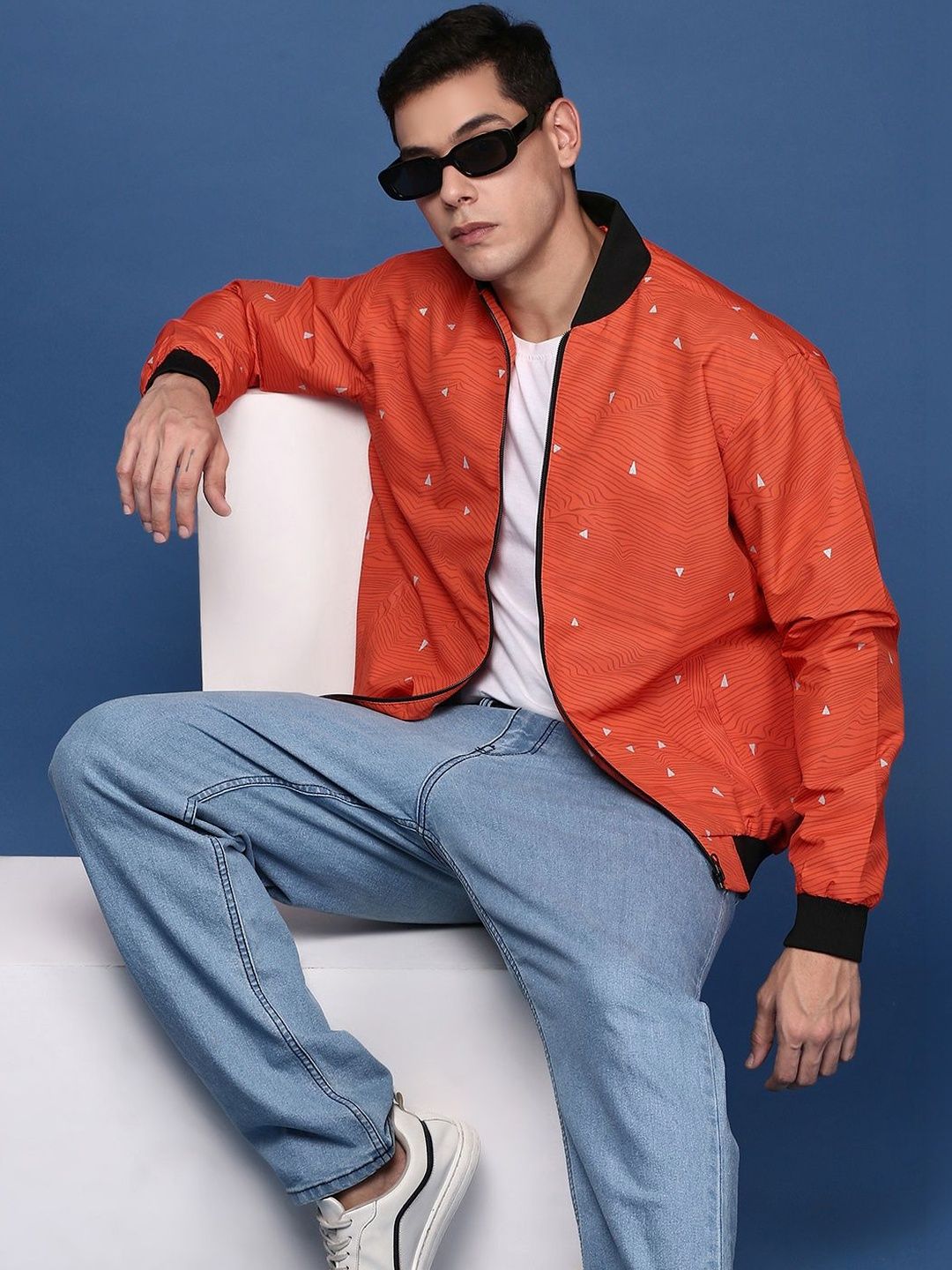 SHOWOFFFF Men Windcheater Bomber Jacket