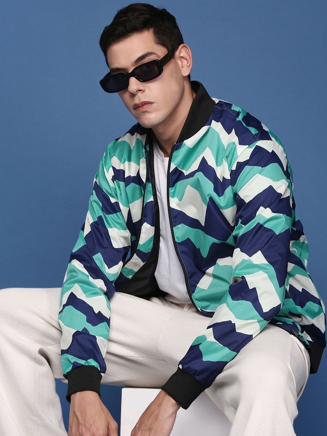 SHOWOFFFF Men Lightweight Bomber Jacket