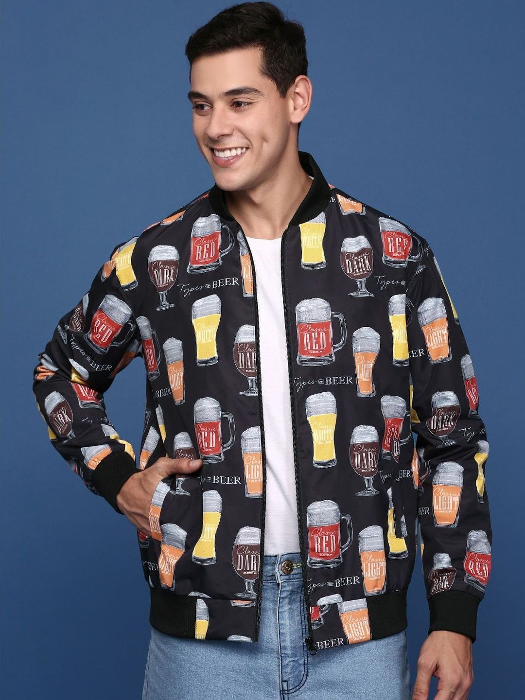 SHOWOFFFF Men Bomber Jacket