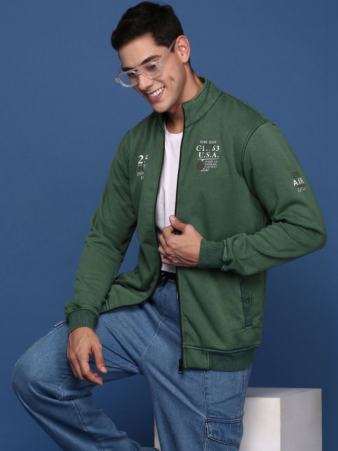 SHOWOFFFF Men Bomber Jacket