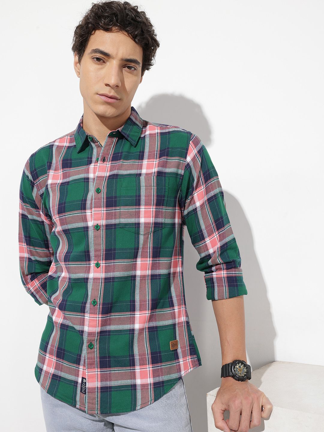 The Roadster Life Co. Checked Casual Shirt