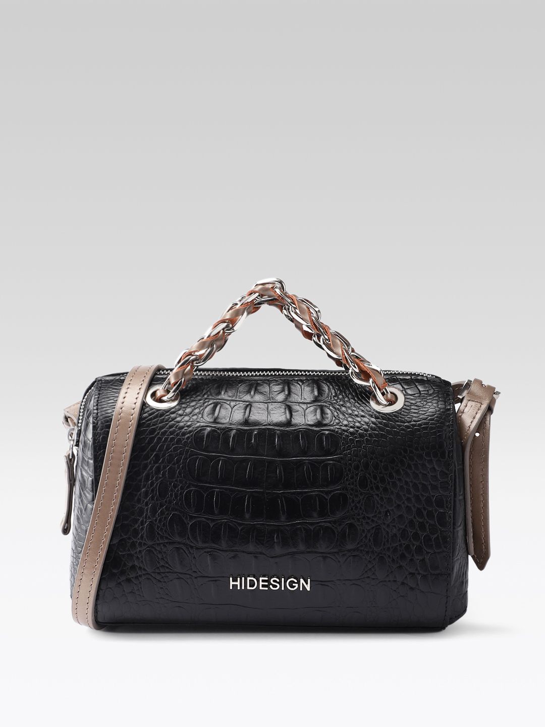 Structured Handheld Bag Hidesign Textured Leather Structured Handheld Bag
