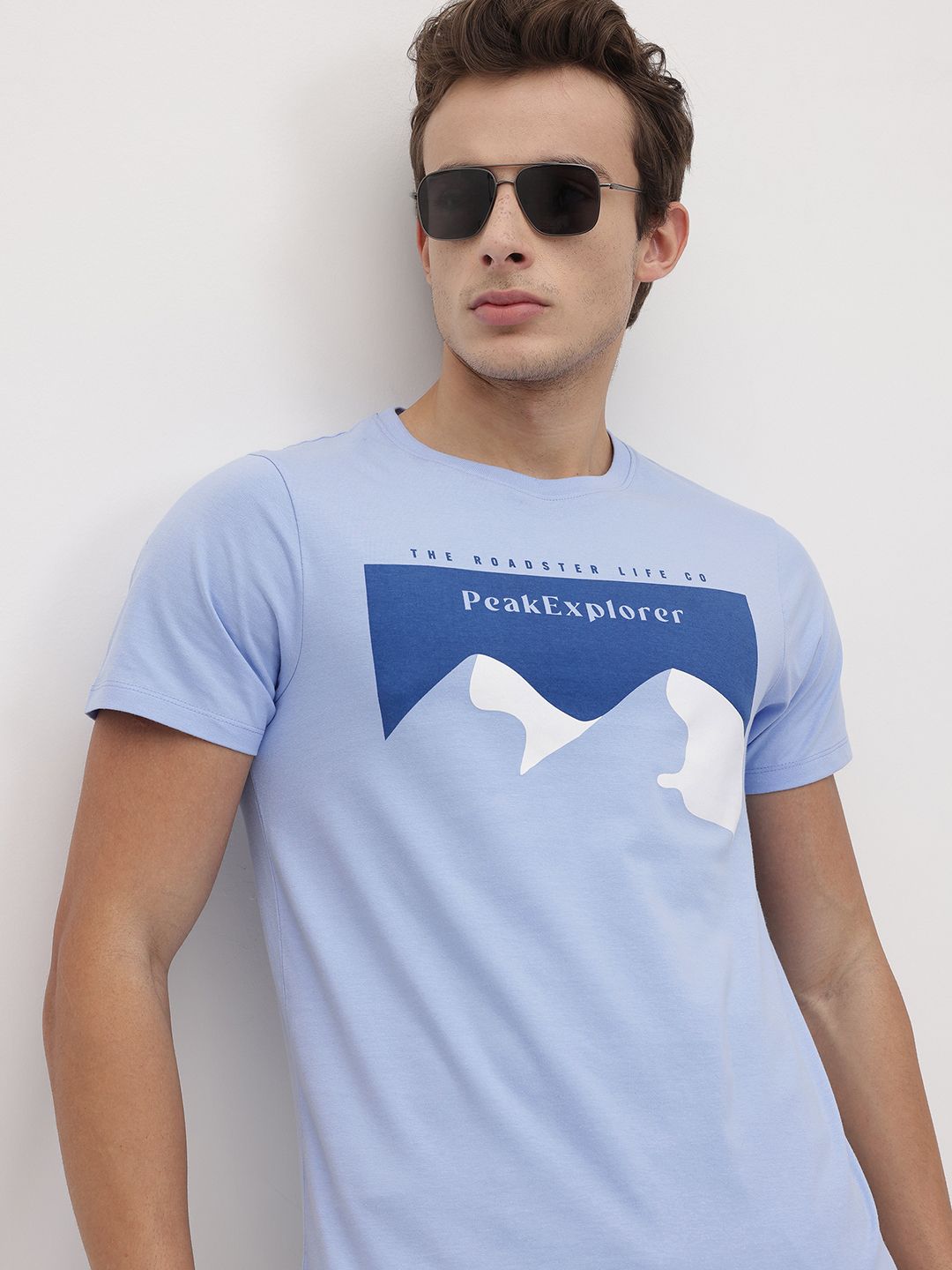 The Roadster Lifestyle Co. Printed Pure Cotton T-shirt