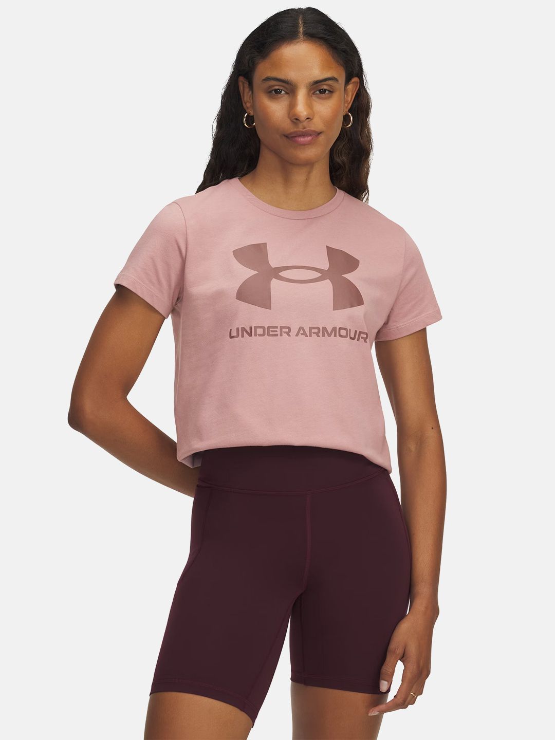 UNDER ARMOUR Brand Logo Printed Round Neck T-shirt