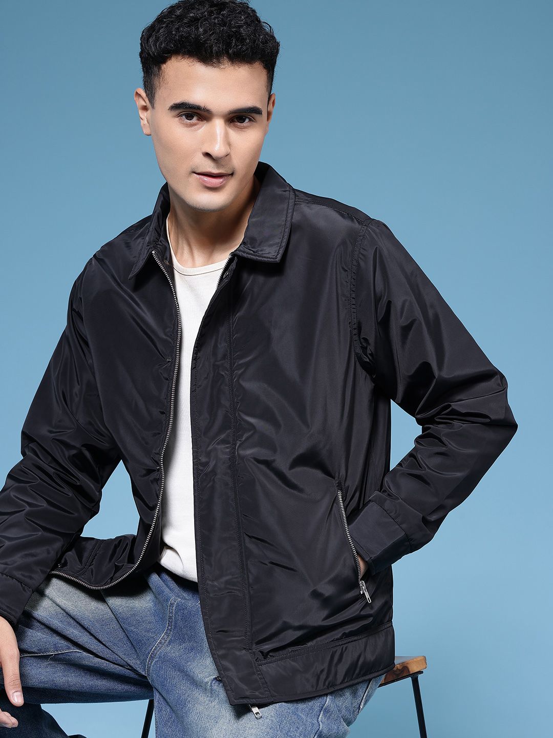 HERE&NOW Spread Collar Tailored Jacket