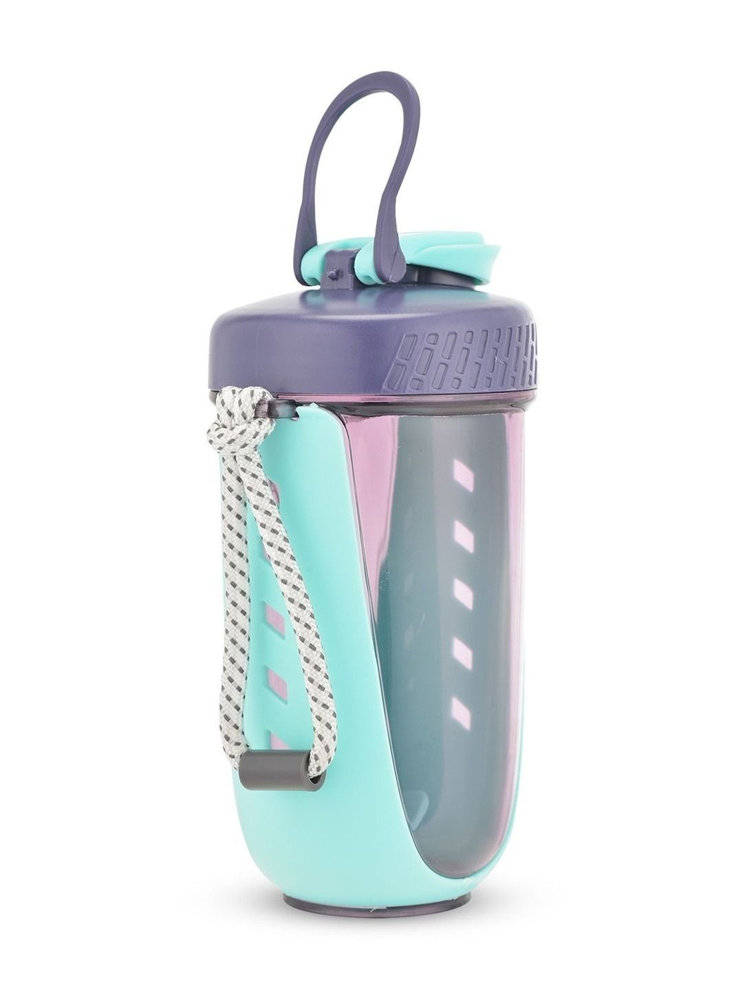 AGIS Blue & Purple Single Plastic Brand Logo Water Bottle
