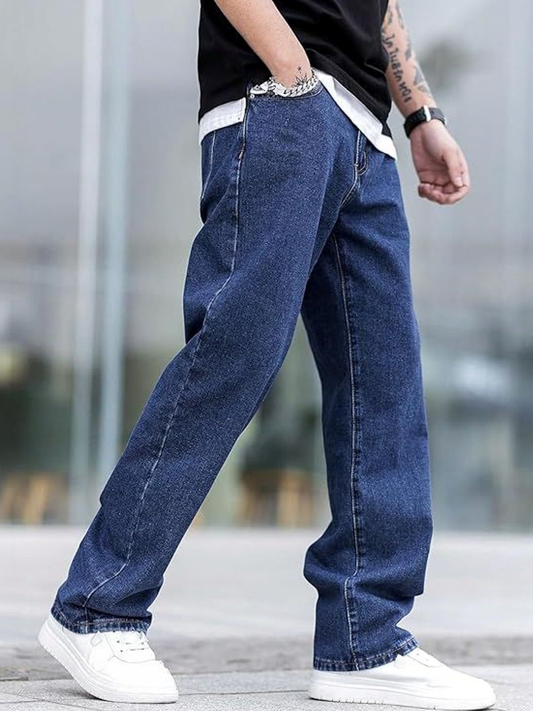 Moda Rapido Men Relaxed Fit High-Rise Stretchable Jeans