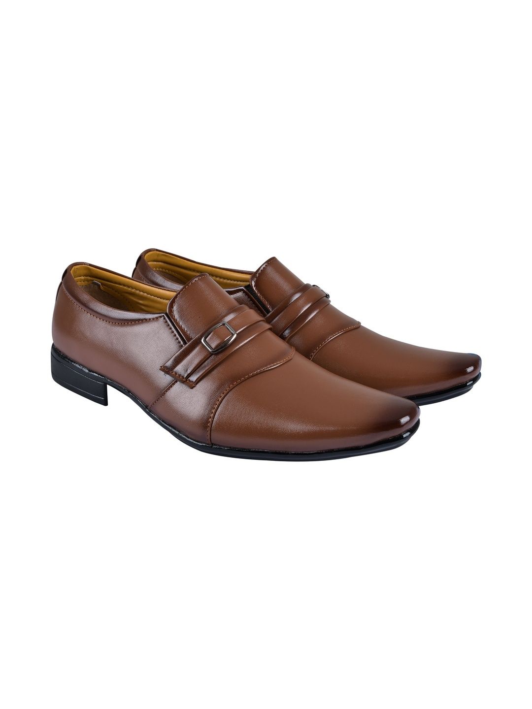 KWICLO COMFORT IN QUALITY KWICLO COMFORT IN QUALITY Men Textured Formal Monk Shoes