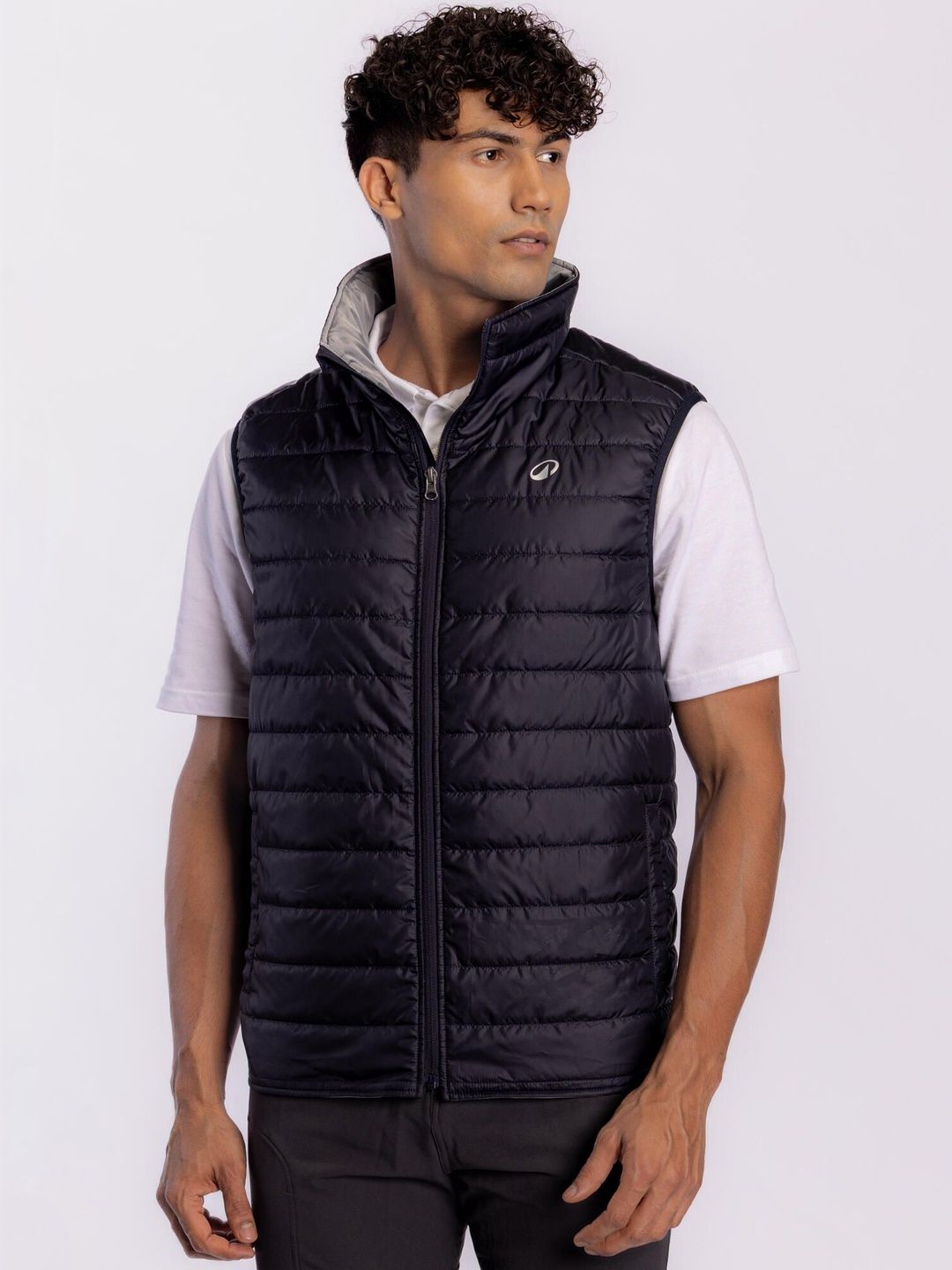 Decathlon Caperlan - Men Navy Blue Windproof Horse Riding Jacket
