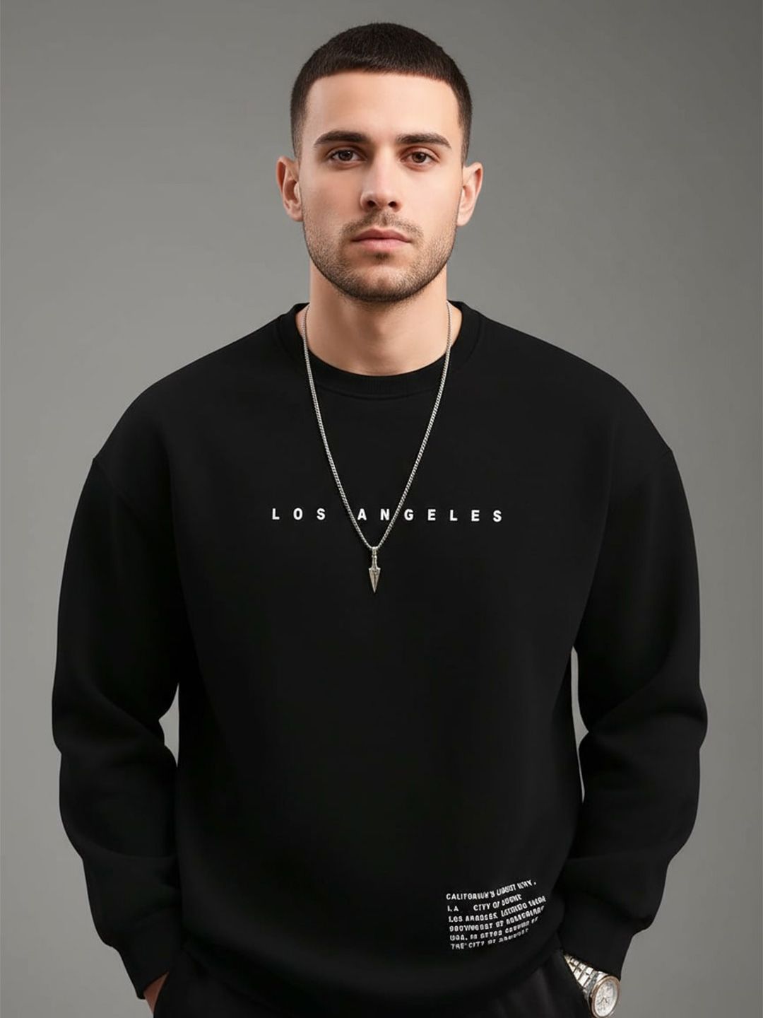 R.Code by The Roadster Life Co. Men Printed Sweatshirt