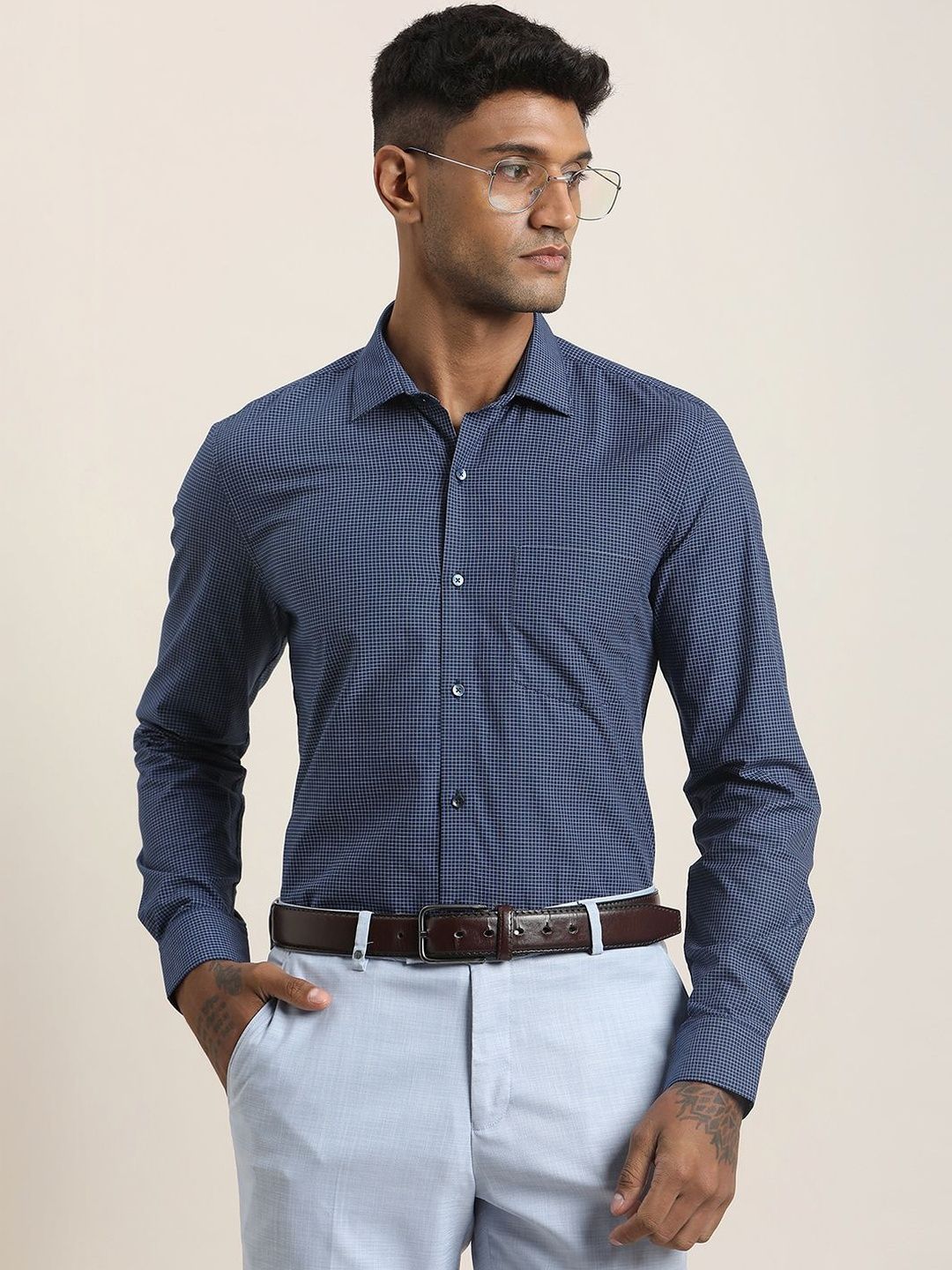 Turtle Men Standard Slim Fit Formal Shirt