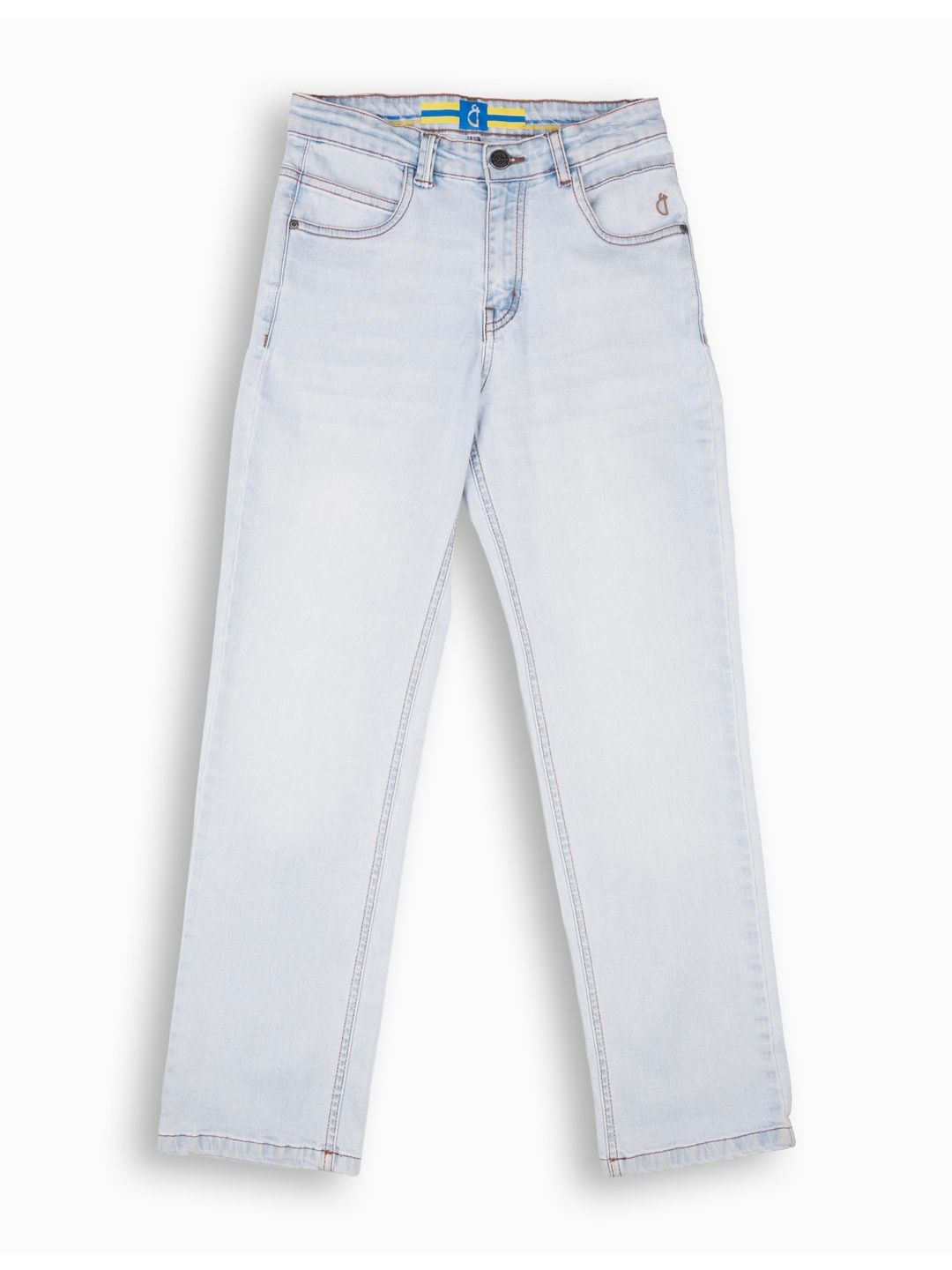 Gini and Jony Boys Jean Straight Fit Mid-Rise Light Fade Jeans