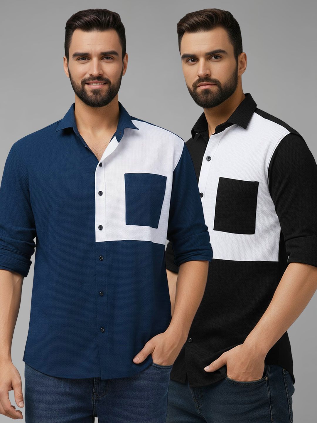 Buy SZN Men Standard Colourblocked Casual Shirt - Shirts for Men