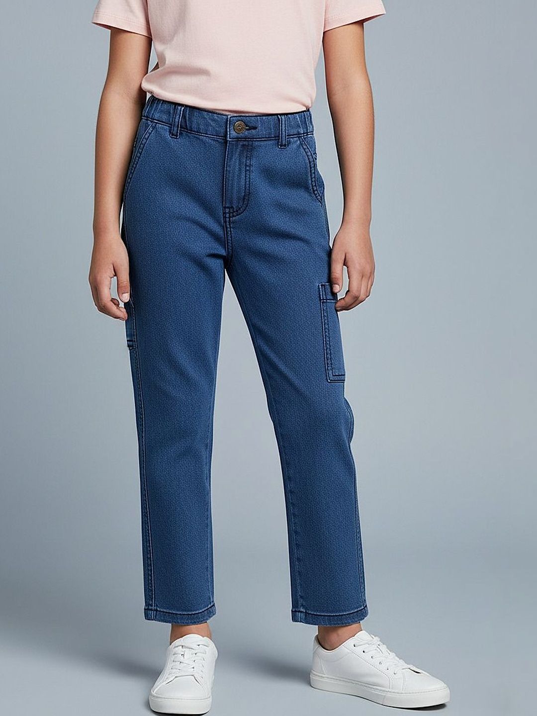 GUTI Girls Regular Fit Low-Rise Stretchable Jeans