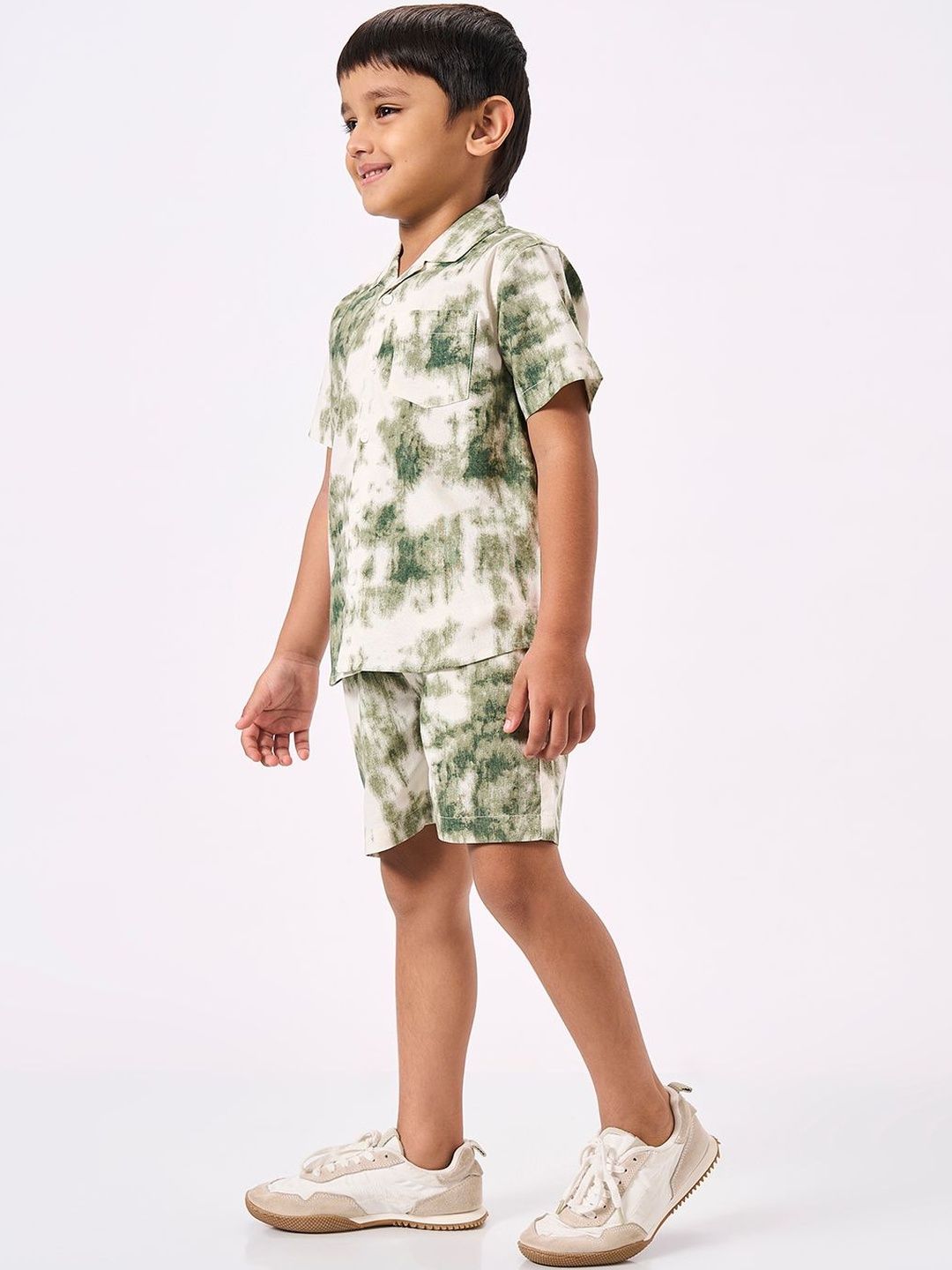 Ed-a-Mamma Boys Dyed Shirt with Shorts