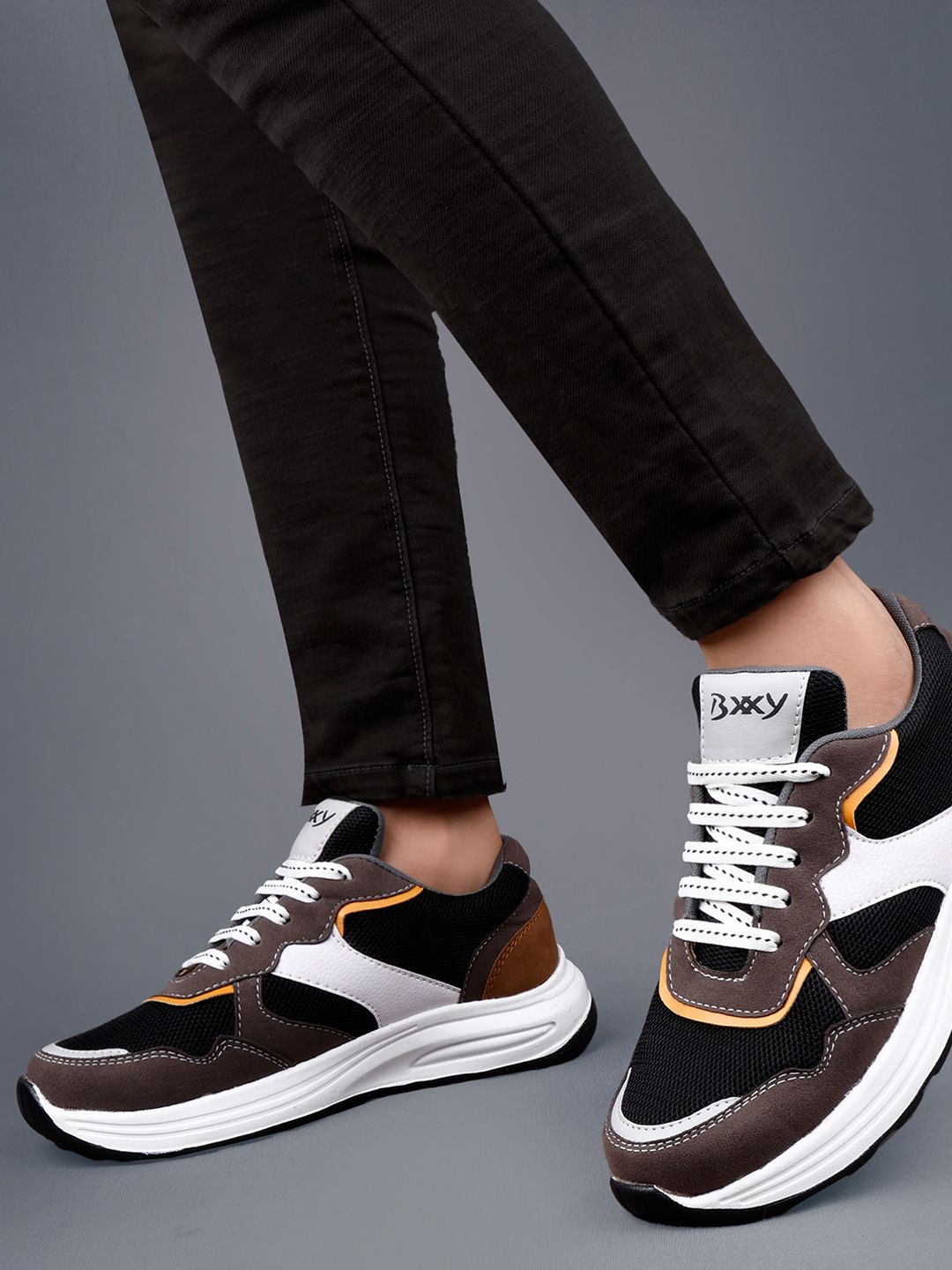 Bxxy Men Latest Lace-up Running Sports Shoes