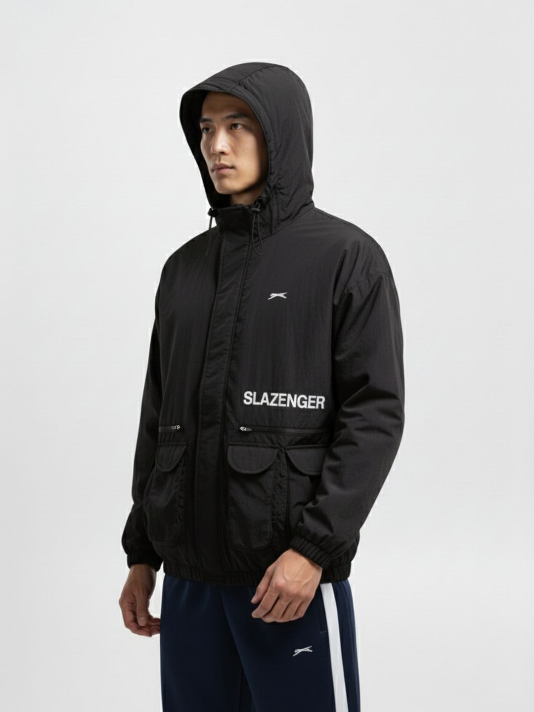 Slazenger Hooded Sporty Oversized Jacket