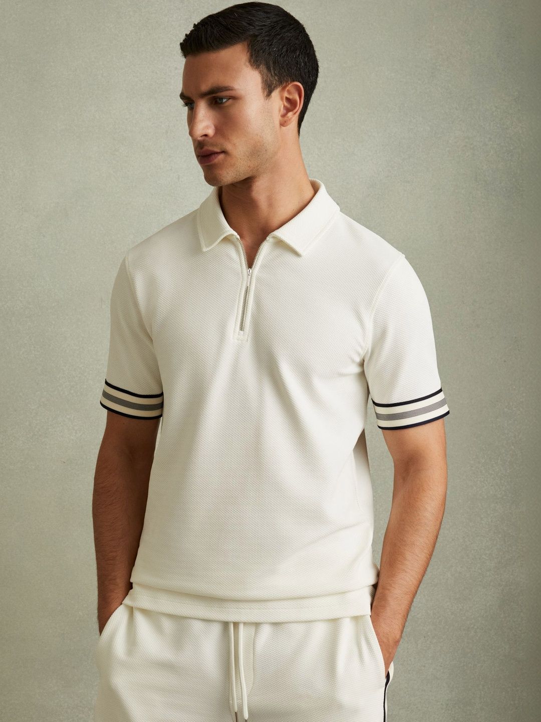 SZN Men Polo Collar Organic Cotton T-shirt