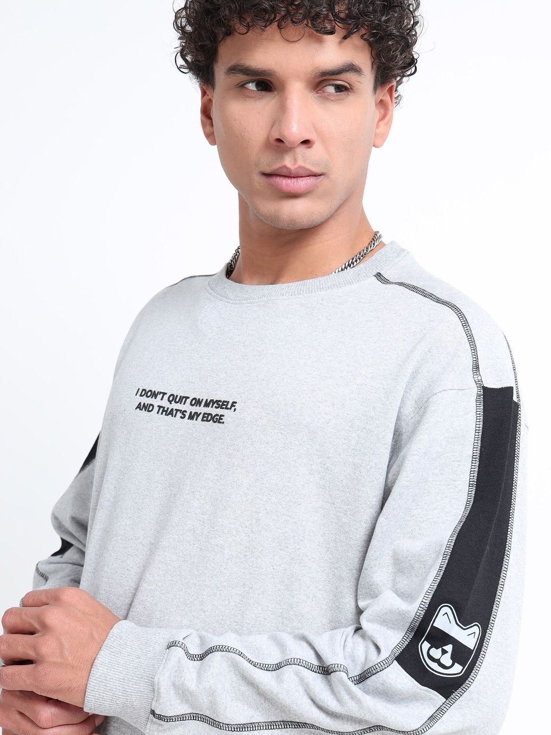 glitchez Men Printed Sweatshirt