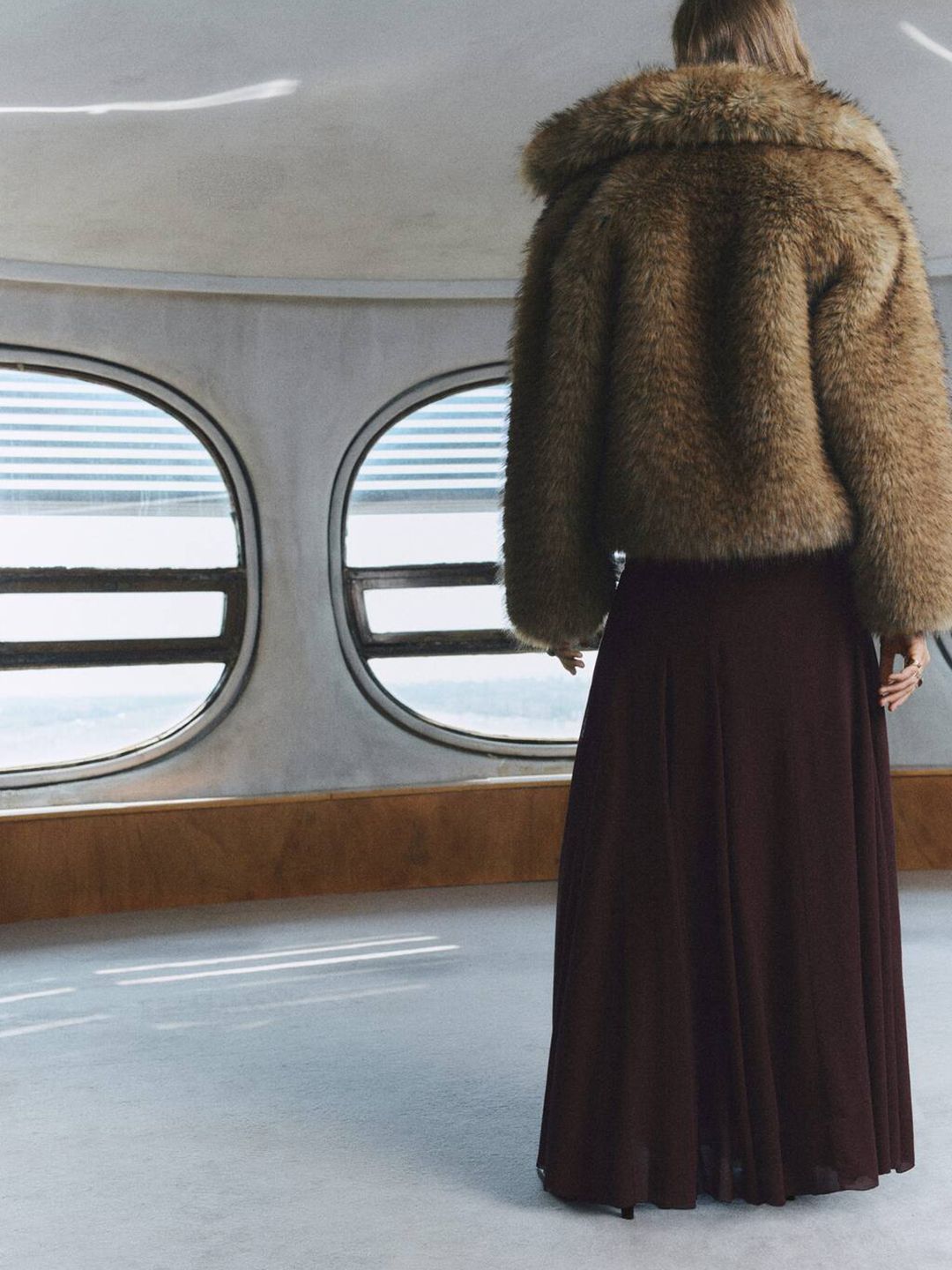 Flared A-Line Pleated Maxi Skirt with Belt