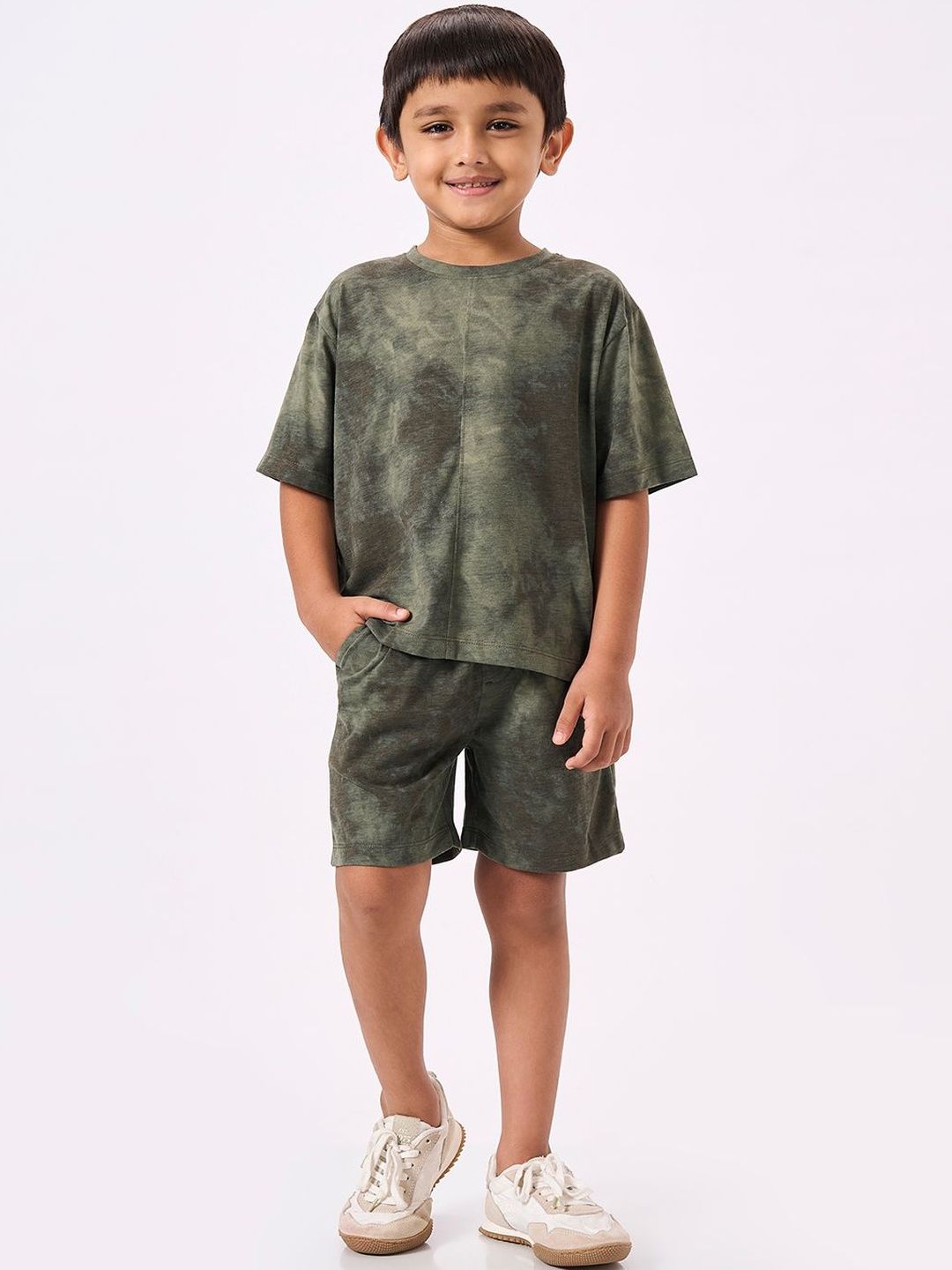 Ed-a-Mamma Boys Dyed T-shirt with Shorts