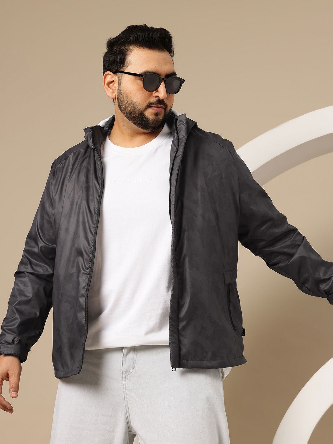 Sztori Plus Size Hooded Tailored Jacket