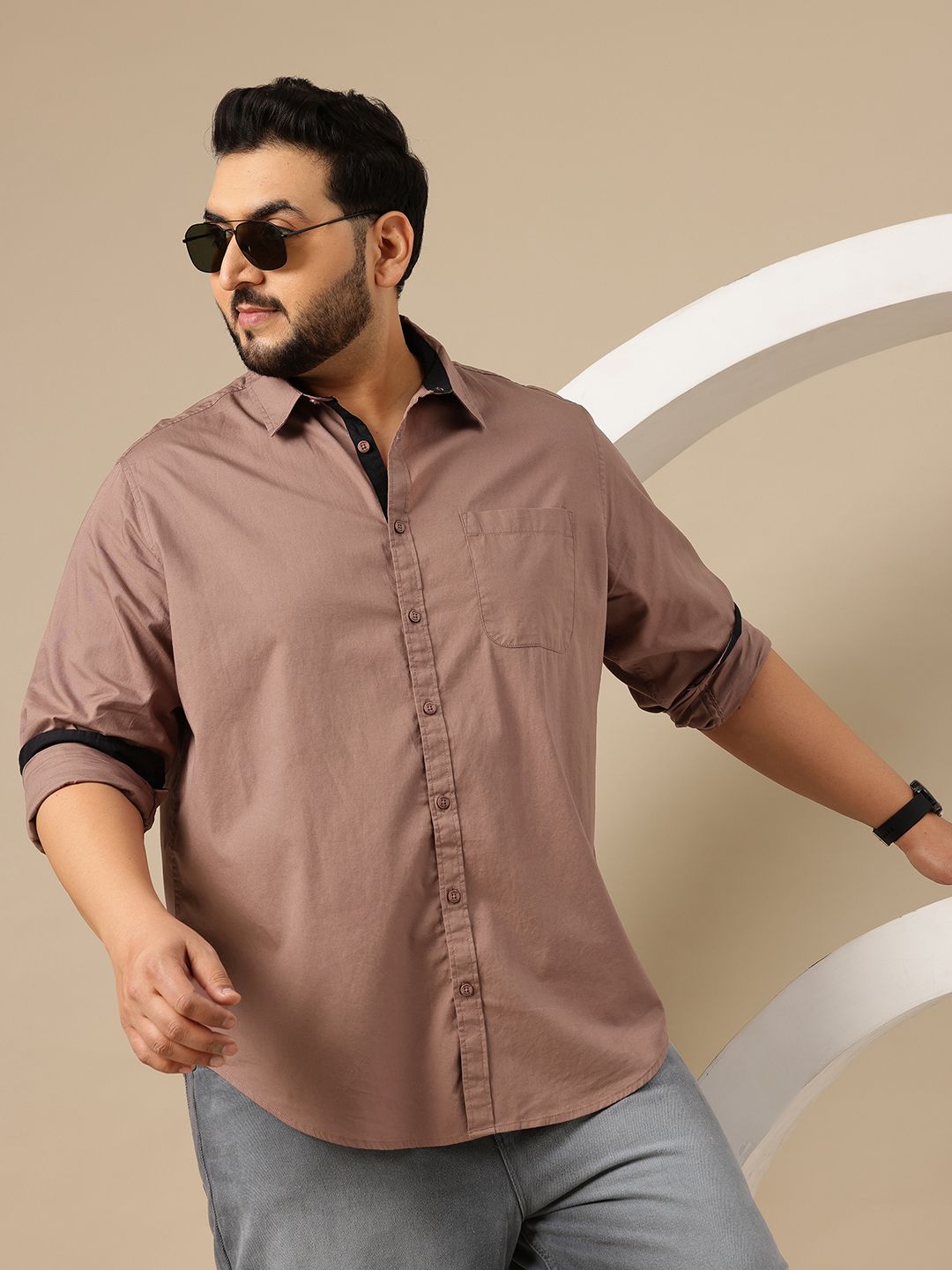 Sztori Plus Size Pure Cotton Comfort Casual Shirt