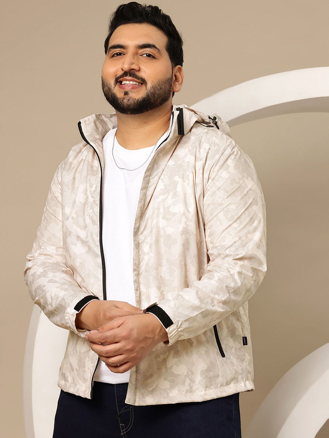 Sztori Plus Size Hooded Tailored Jacket